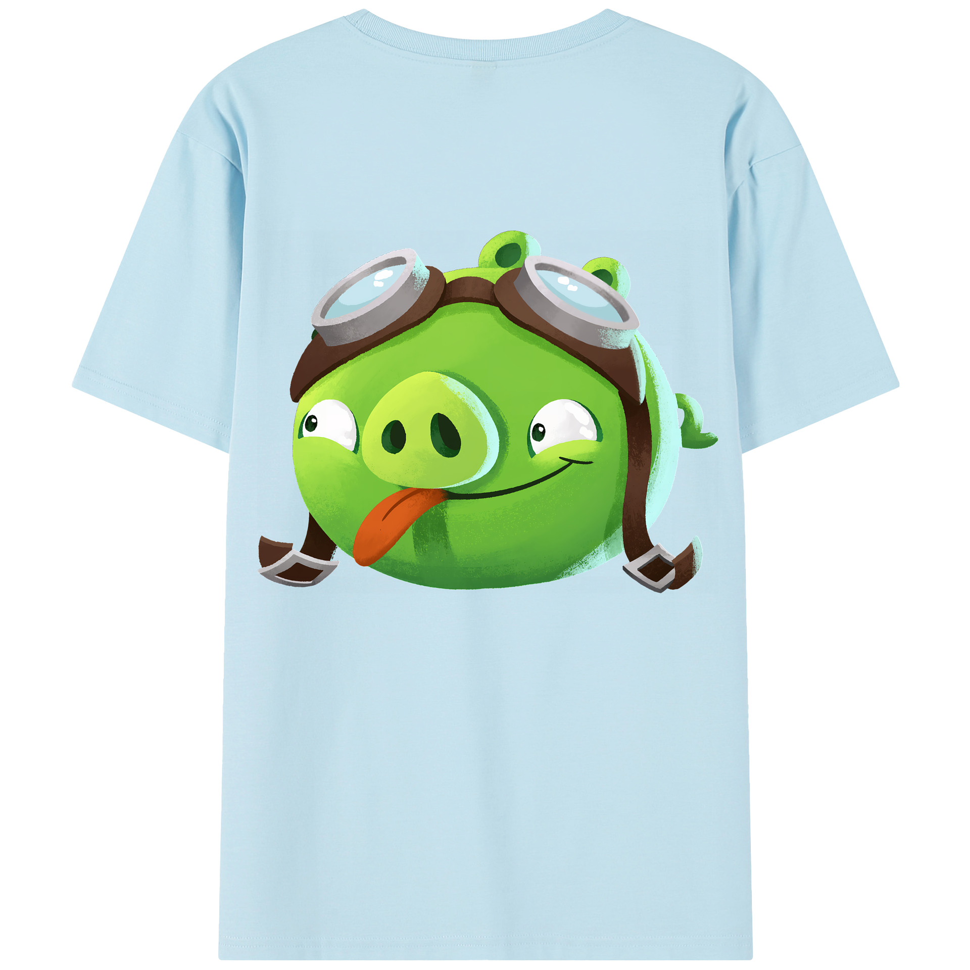 （画像用） Angry Birds アングリーバード 綿100％半袖Tシャツ（背面プリント）